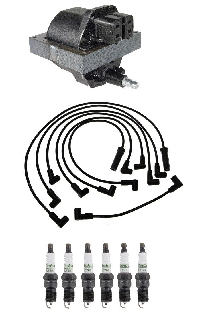 Ignition Wires & Spark Plugs Kit for Chevy G30 4.3L V6 (1996)