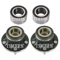 Front & Rear Wheel Bearings & Hubs Kit for Ford Transit Connect (2010–2013)