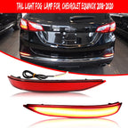Red Lens Tail Brake Lamps with Sequential Turn Signal for Chevrolet Equinox (2018–2022)