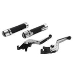 Set of 2 Silver Extendable Brake Clutch Lever for BMW S1000R S1000RR (2014–2023)