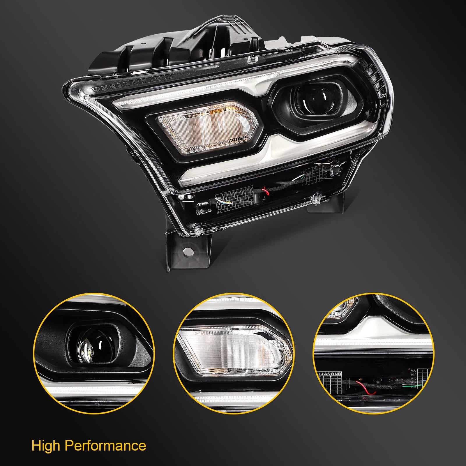 LED Headlight Assembly for Dodge Durango (2021–2024)