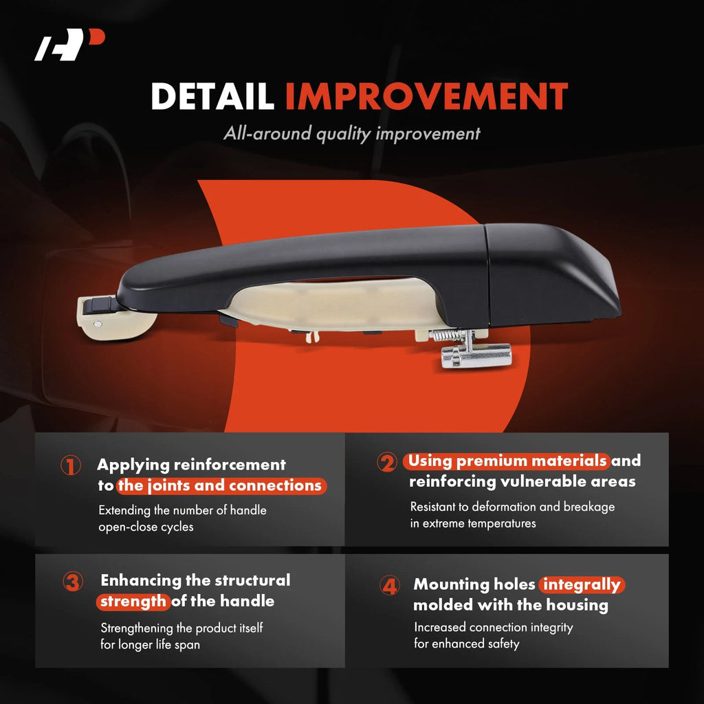 Rear Right Exterior Door Handle with Key Hole for Hyundai Entourage (2007–2010)