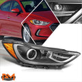 Matte Black Front Bumper Lip Spoiler Kit for Ford Mustang (2015–2017)