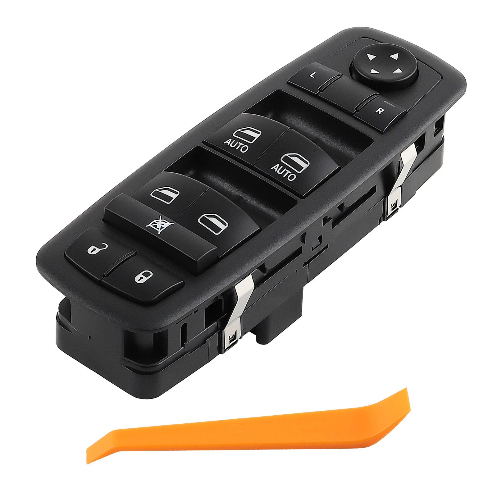 Window Switch for Ram 1500, 2500, 3500 (2011–2012) Front Left Black