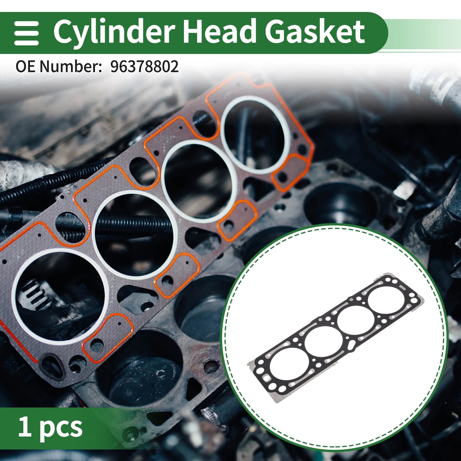Cylinder Head Gasket No. 96378802 for Chevrolet Aveo 1.4L (2003–2005)