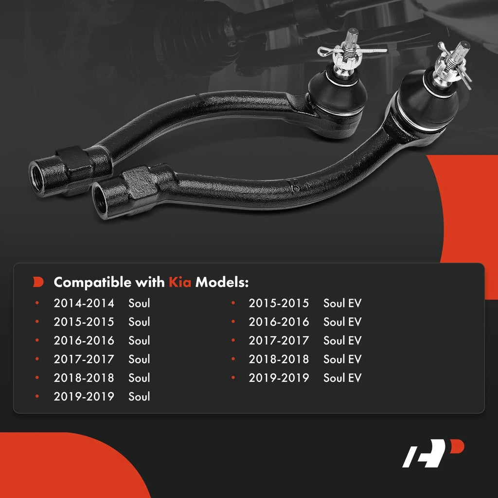 Set of 4 Front Inner & Outer Tie Rod Ends for Kia Soul (2014–2019)