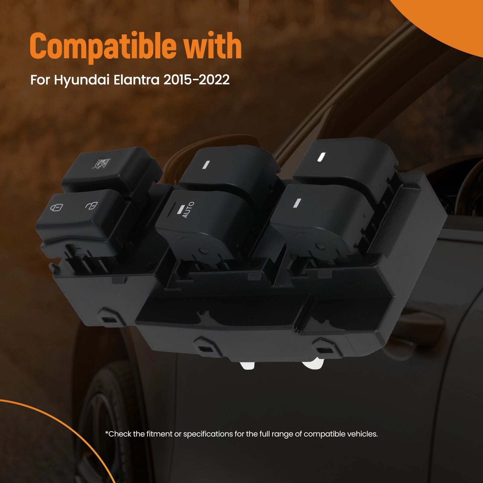 Driver Side Master Power Window Switch for Hyundai Elantra (2017-2020)