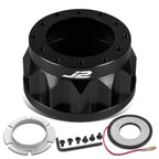 J2 6-Bolt Steering Wheel Hub Adapter for Honda Accord Prelude (1990–1996)