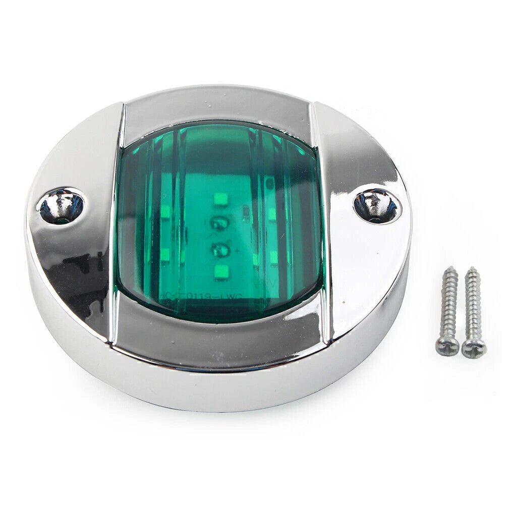 24V LED Side Marker Light for Truck Trailer RV Boat (Round)