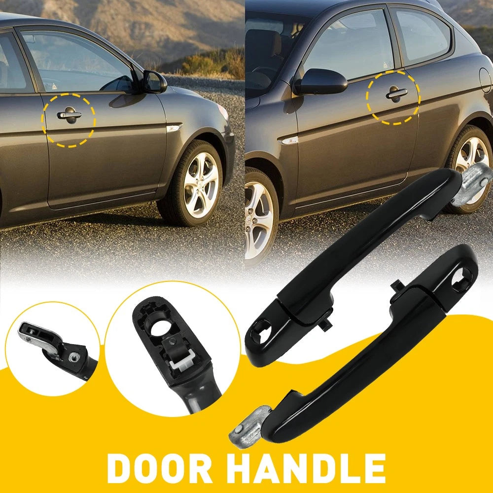 Set of 2 Outer Door Handles for Hyundai Accent (2006–2011)