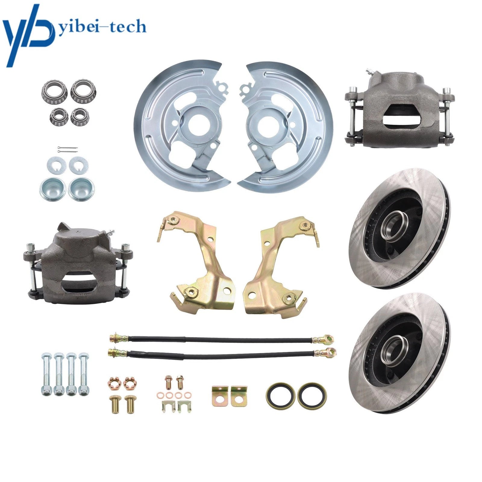 Front Disc Brake Kit with Calipers for Chevy Chevelle (1964–1974)