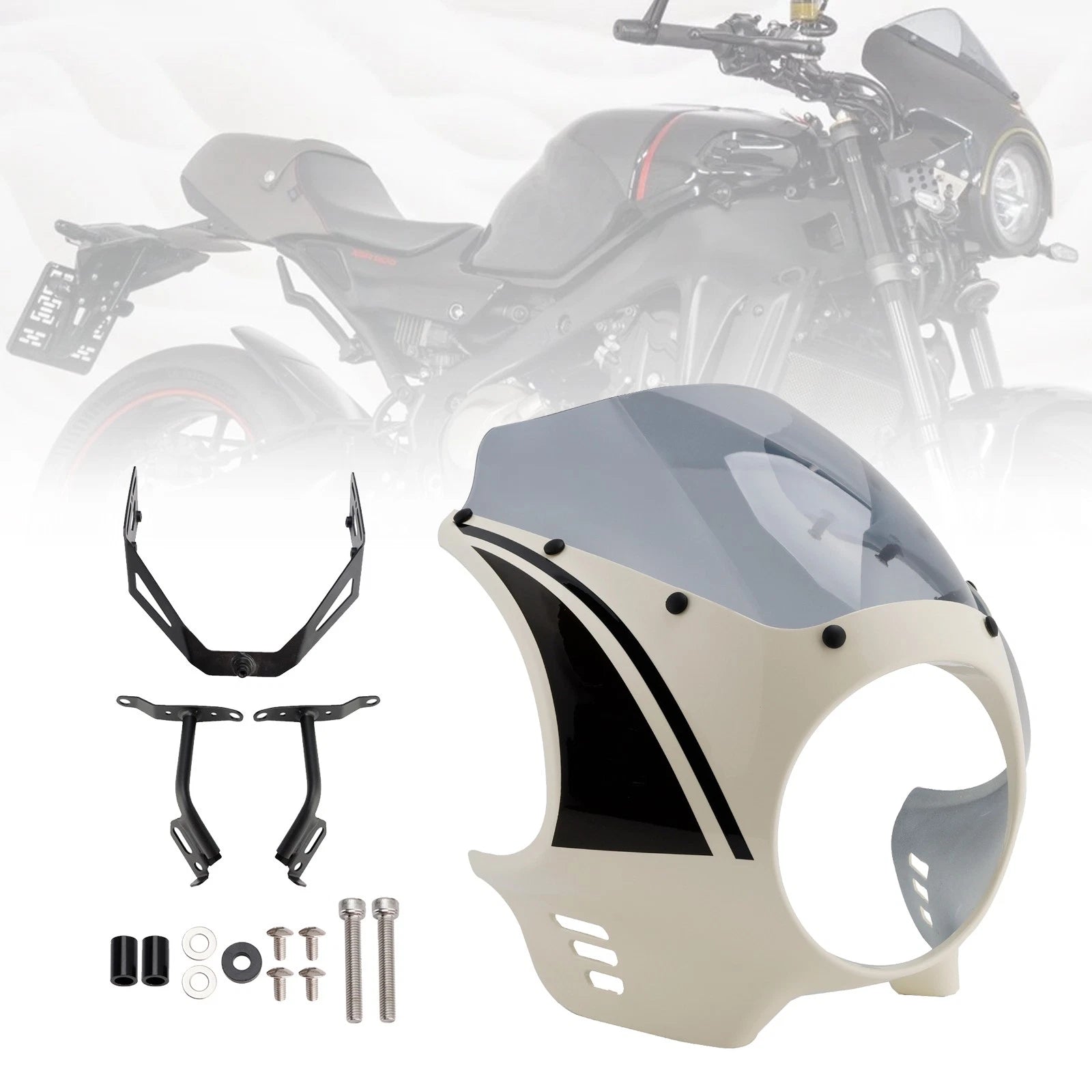 Headlight Fairing Windshield for XSR900 (2022–2025) White Gray