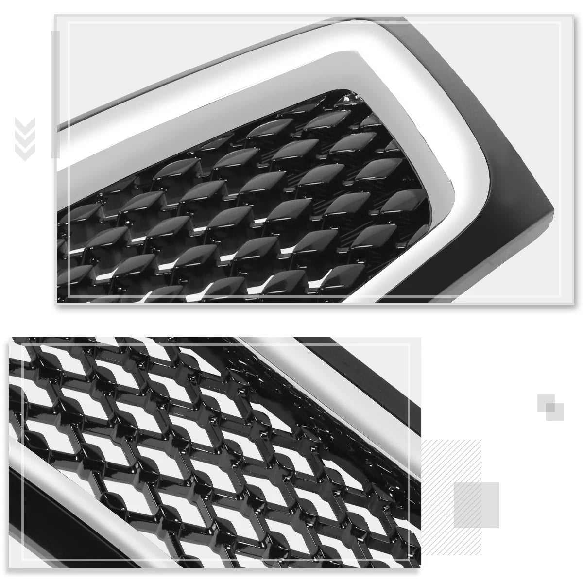 Factory Style Diamond Meshed Front Upper Grille for Kia Optima (2014–2015)
