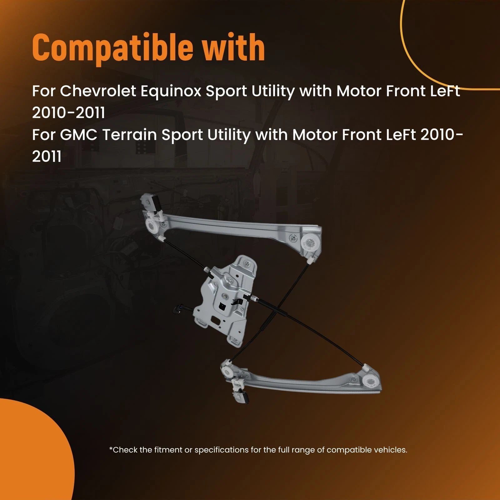 Electric Window Lifter Assembly for Chevrolet Equinox (2010–2011)