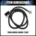 Set of 4 Way Flat Trailer Wiring Harness for Nissan Frontier (2005–2022)