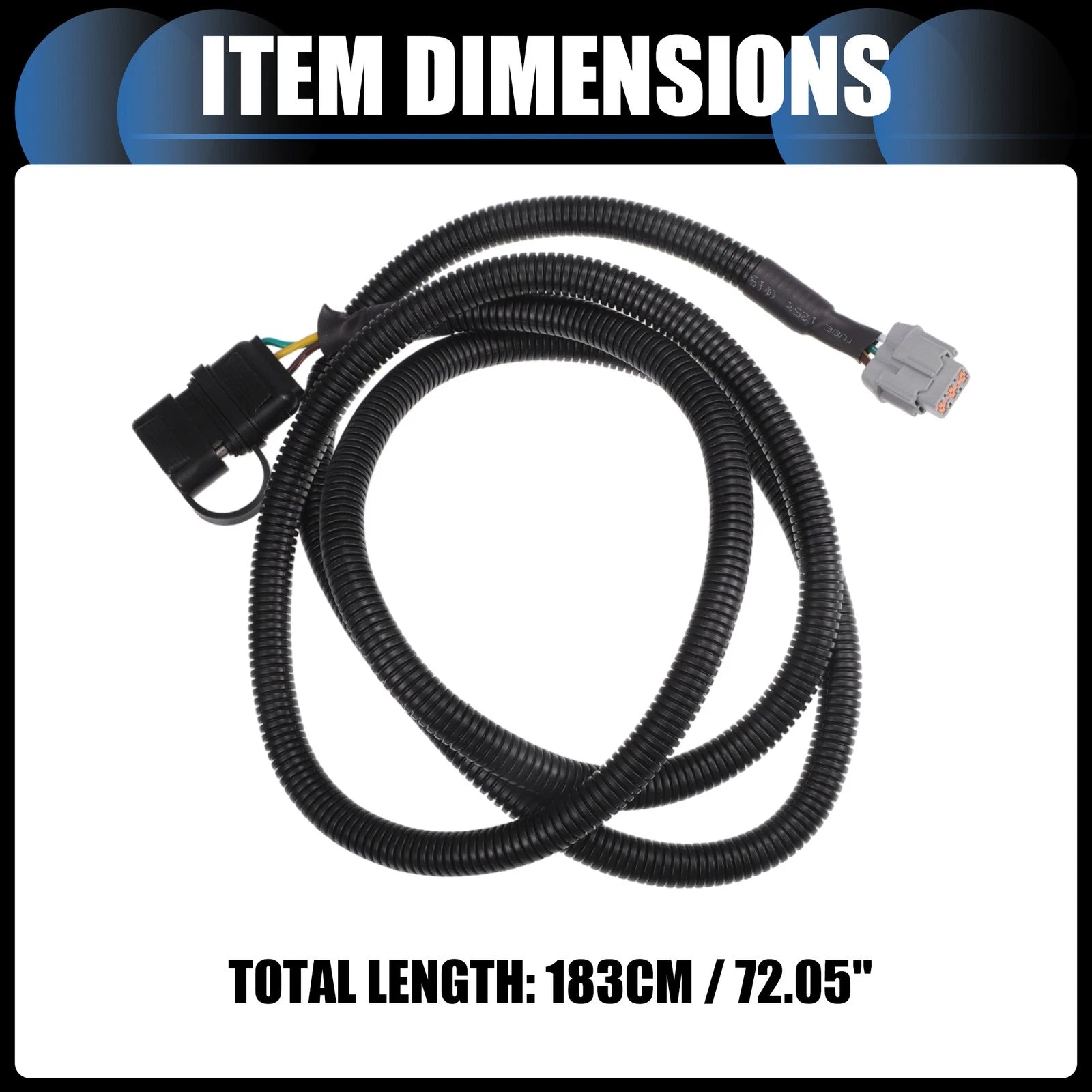 Set of 4 Way Flat Trailer Wiring Harness for Nissan Frontier (2005–2022)