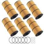 Engine Oil Filter Kit for Detroit Diesel Western Star (6-Pack)