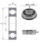 Deep Groove Ball Bearing 10x35x11mm for Scooter Skateboard (2010–2023)