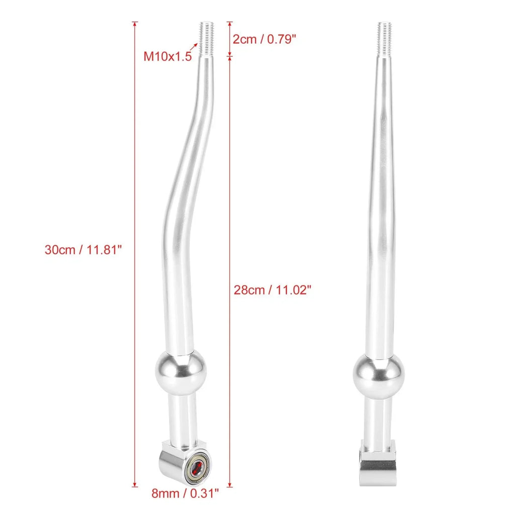 Short Throw Shifter Kit for Honda Civic 1988-2000 - Silver Tone