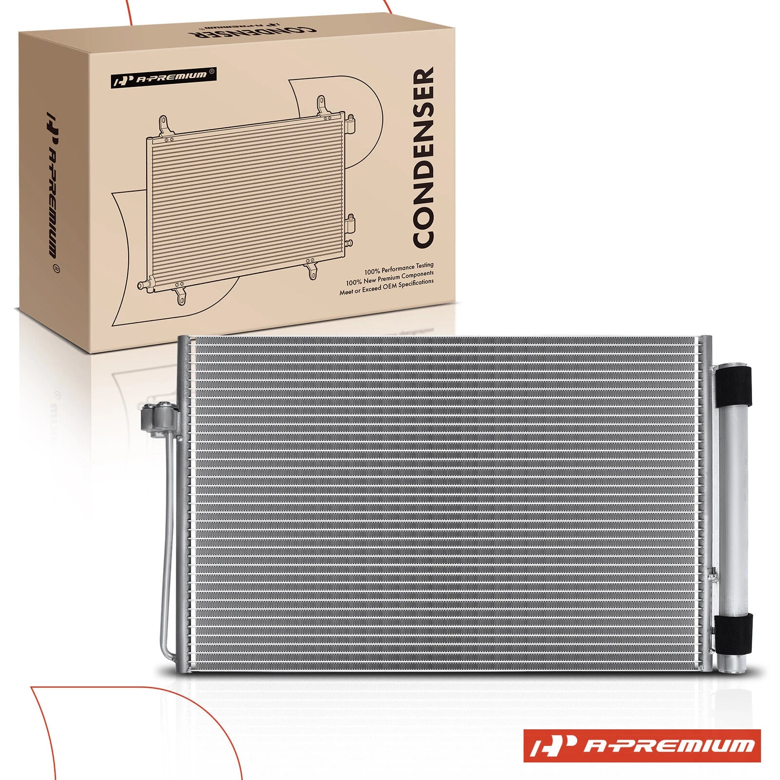 A/C Condenser with Receiver Drier for BMW 535i (2011–2017)