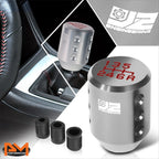 J2 6-Speed Manual Shift Knob for Universal Fit (Aluminum, Silver)
