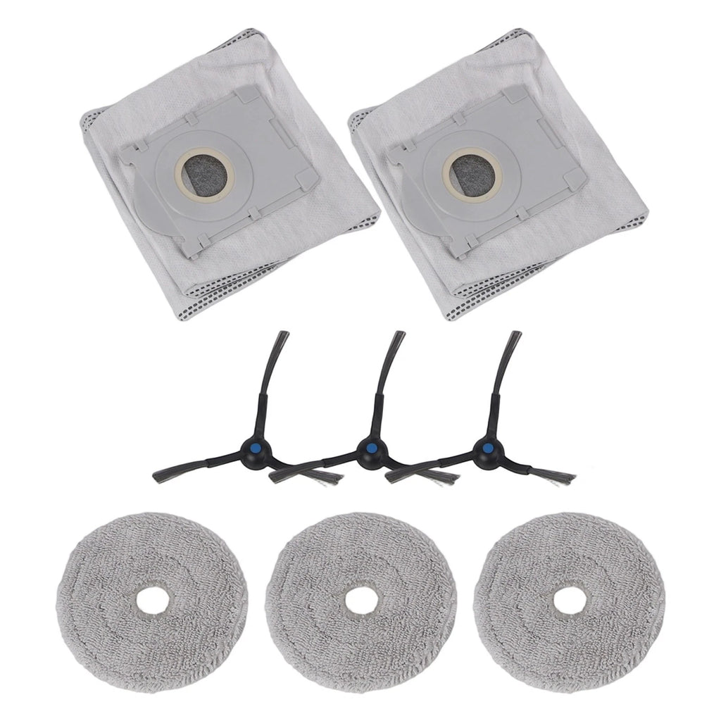 Complete Mop Cloth Dust Bag and Side Brush Kit for ECOVACS DEEBOT MINI (N/A)