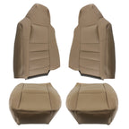 Set of 4 Leather Seat Covers for Ford F250 F350 Super Duty Lariat (2002–2007)
