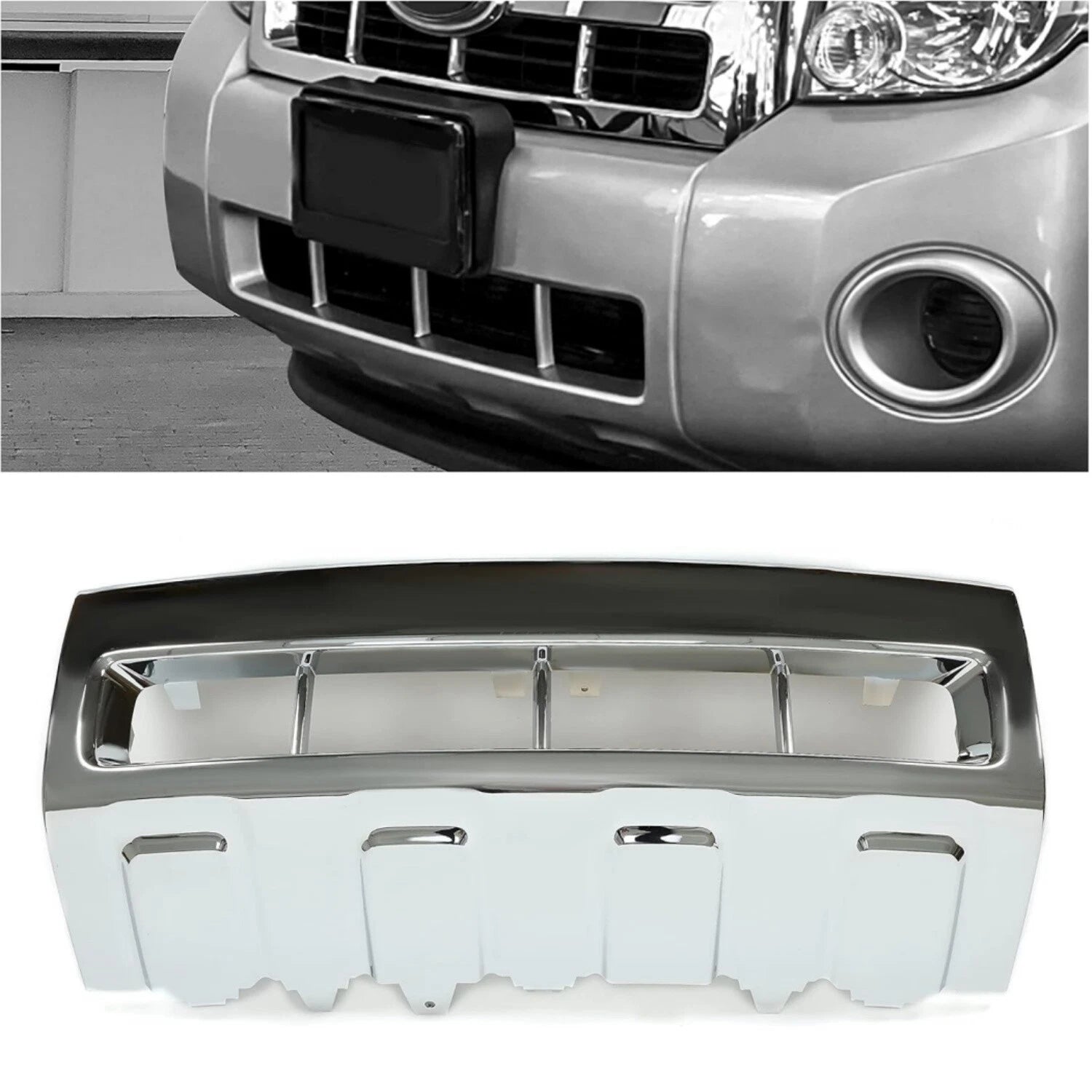 Front Bumper Lower Trim Molding for Ford Escape (2008–2012) Chrome