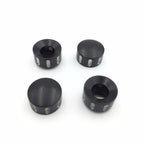 Black Grooved Bolt Toppers Caps for Harley Twin Cam Dyna Softail Road King (1999–2017)