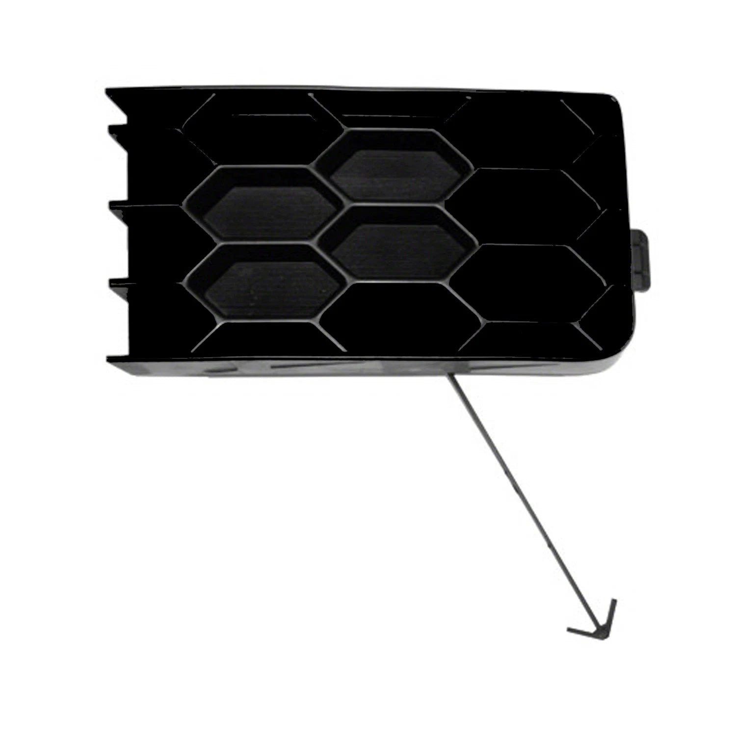 Replacement Black Matte Driver Side Bumper Grille Filler Piece