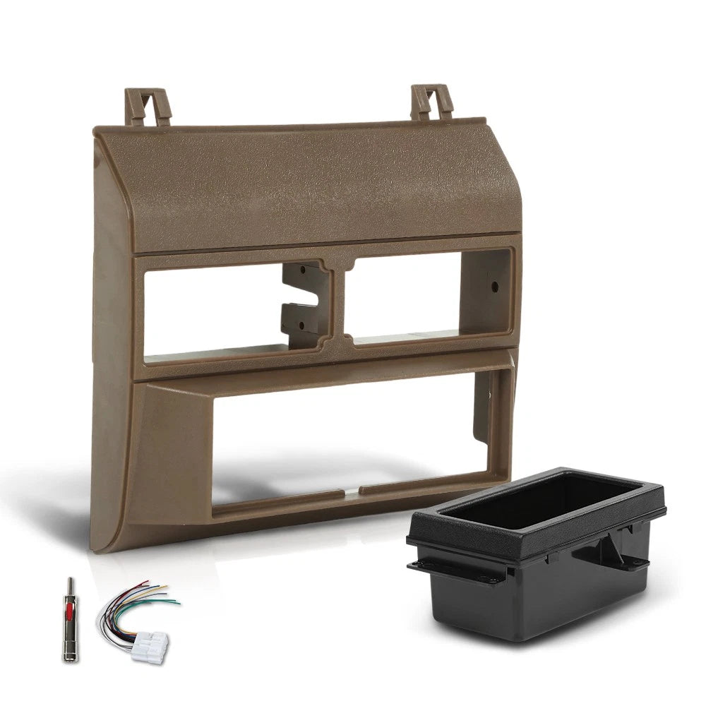 Single Din Dash Kit Pocket Bezel for Chevy GMC Truck (1988–1994)