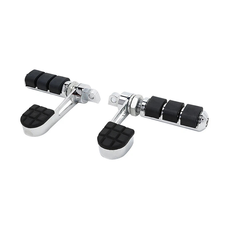 Chrome Anti Vibration Stirrup Heel Foot Rest Pegs for Harley Softail (2000–2023)