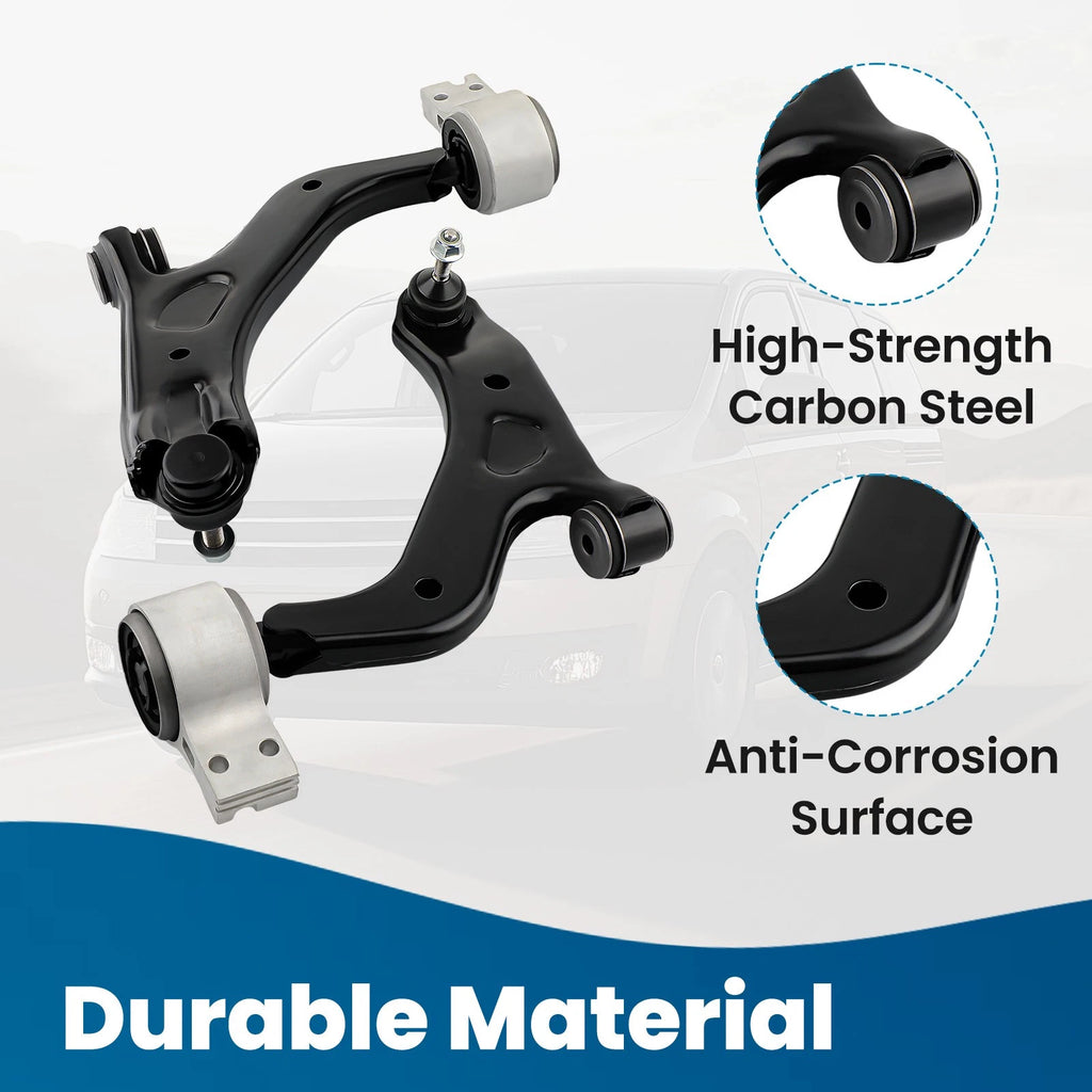 Set of 2 Front Lower Control Arms Ball Joint Assembly for Ford Taurus (2008–2009)
