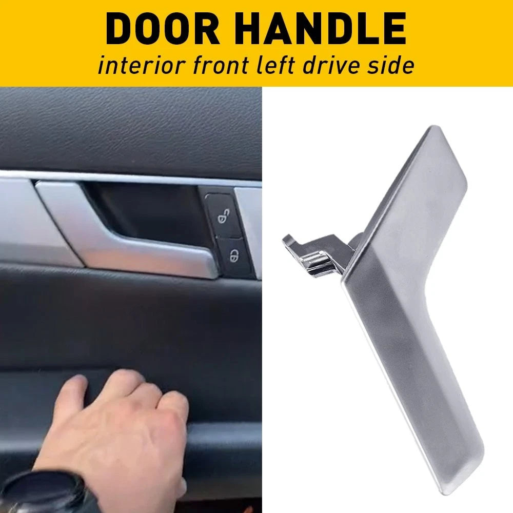 Set of 2 Left Driver Matte Inside Door Handles for Mercedes C250 C300 C350 (2012–2015)