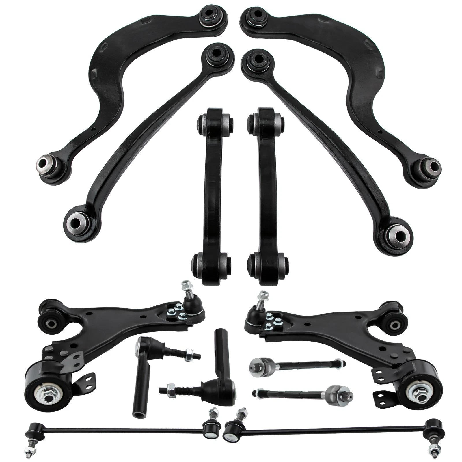 Front & Rear Control Arms Suspension for 2007-2017 GMC Acadia Chevy Traverse
