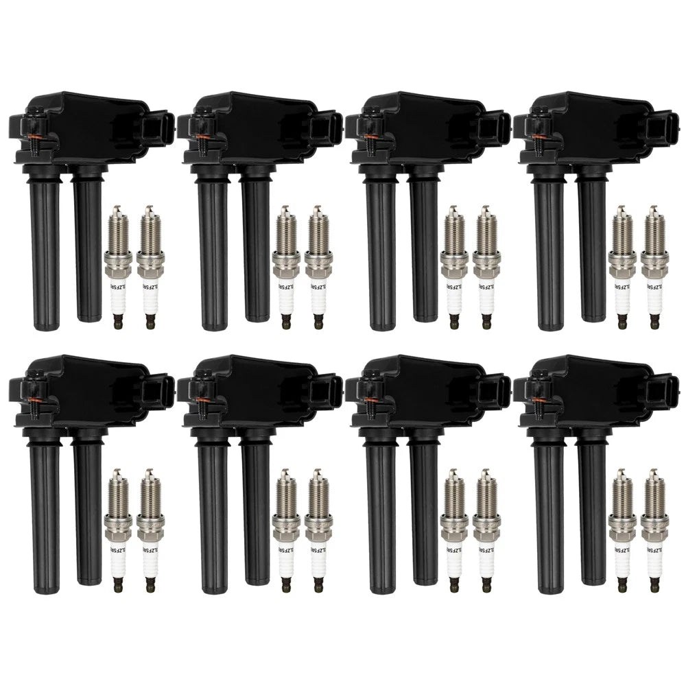 Set of 8 Ignition Coils & 16 Spark Plugs for Ram 1500 (2014–2021)