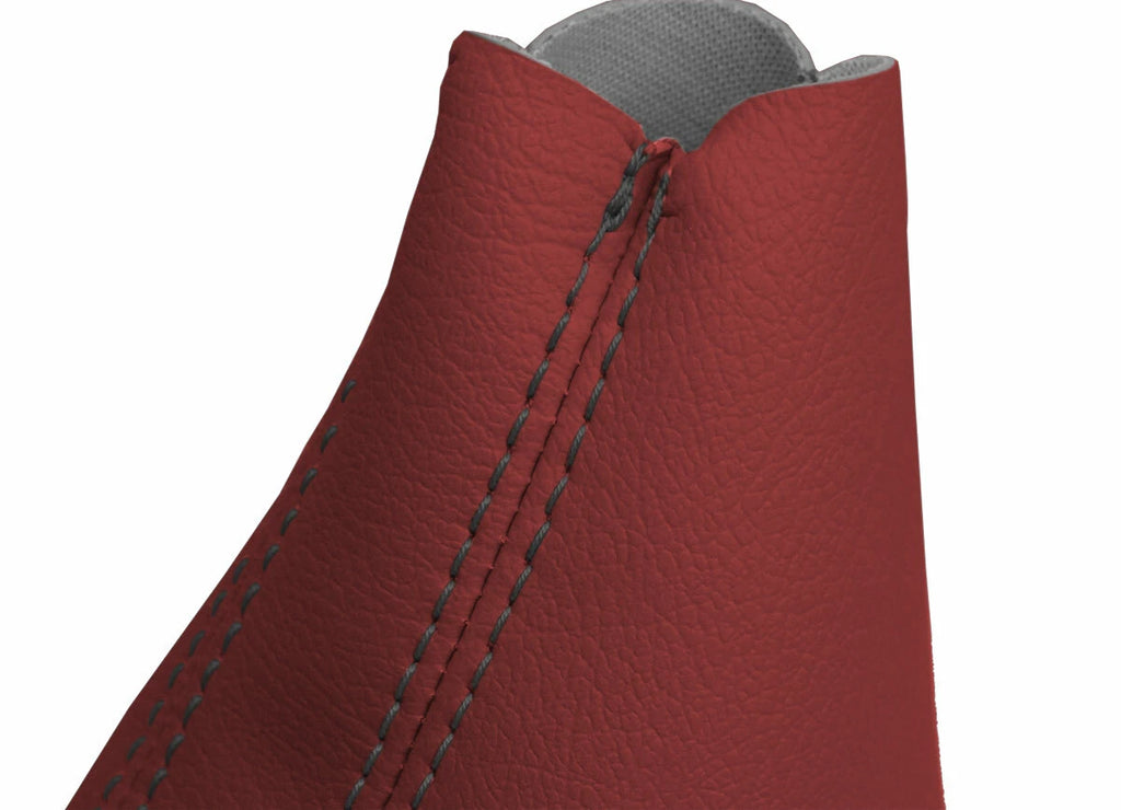 E Brake Boot Cover Leather for BMW E60 (2004–2010) Red Black Stitch