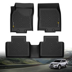 Set of 4 TPE Floor Mats for Nissan Rogue (2014–2020) All Weather Protection