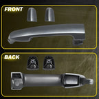 Pair Exterior Door Handles for Toyota Corolla (2003–2013) Smooth Gray
