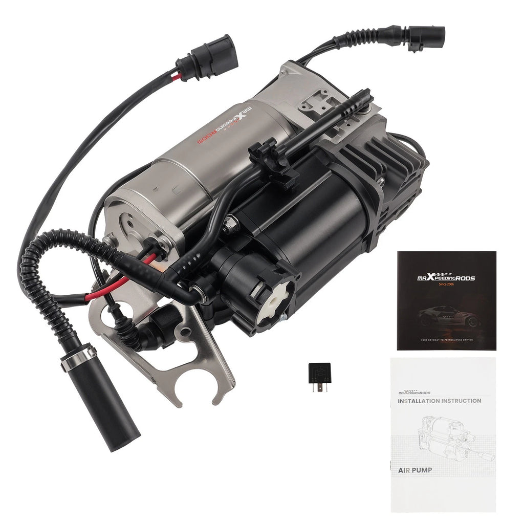 Air Suspension Compressor + Relay for Audi Q7 (2006–2015)