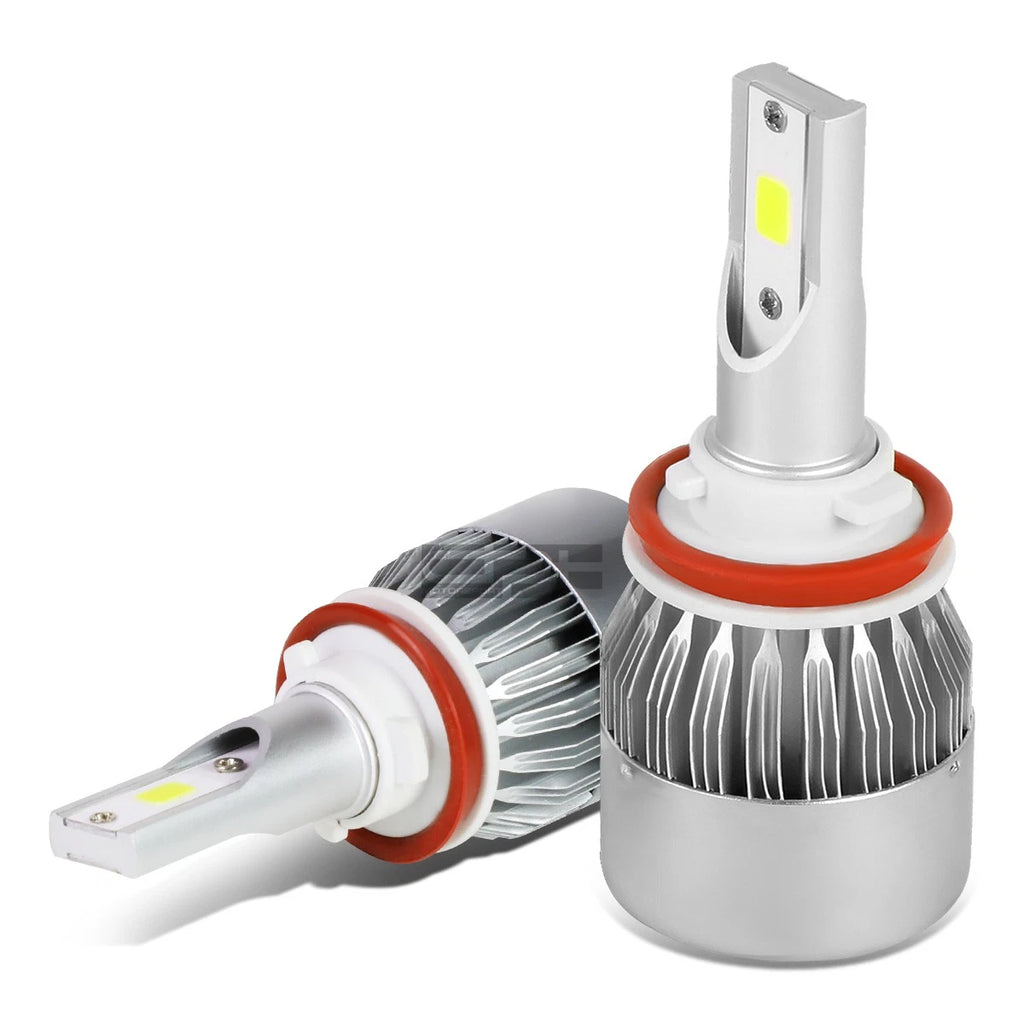 H8 LED Headlight Bulbs Kit 6000K with Cooling Fan for