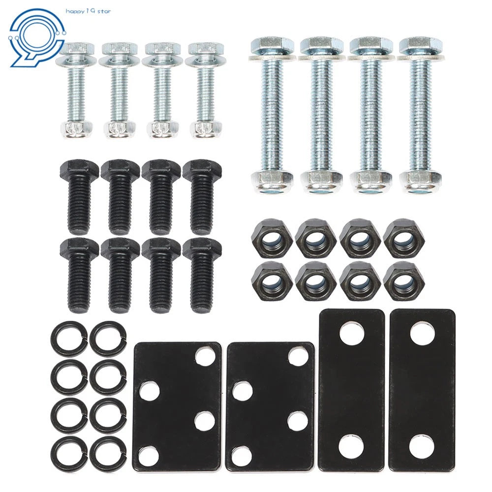 Set of 4 Retractable Golf Cart Seat Belts & Bracket Kit for E-Z-G-O Yamaha Club Car