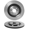 Brembo 2X Rear PVT 356mm Brake Disc Rotors for Audi A8 Quattro S6 S7 (2010–2020)