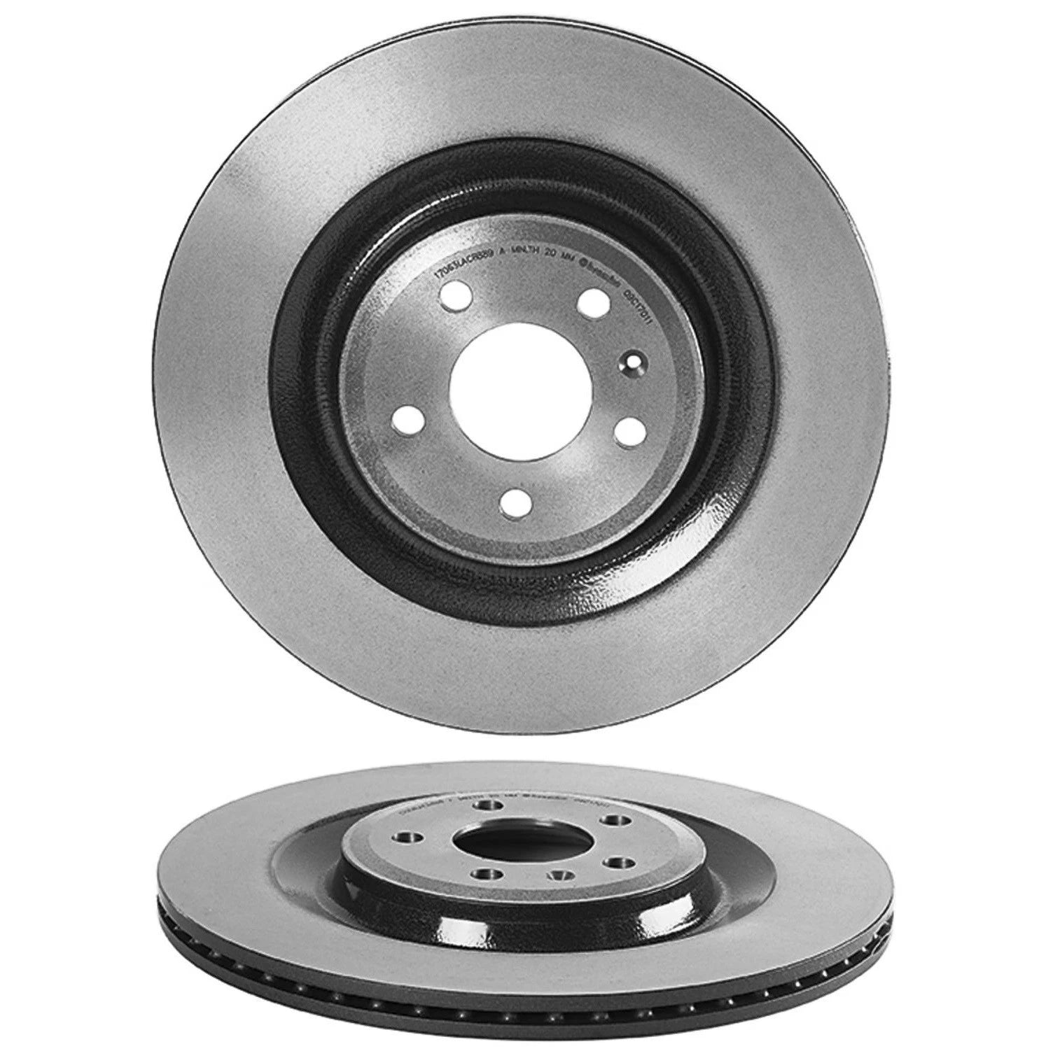 Brembo 2X Rear PVT 356mm Brake Disc Rotors for Audi A8 Quattro S6 S7 (2010–2020)