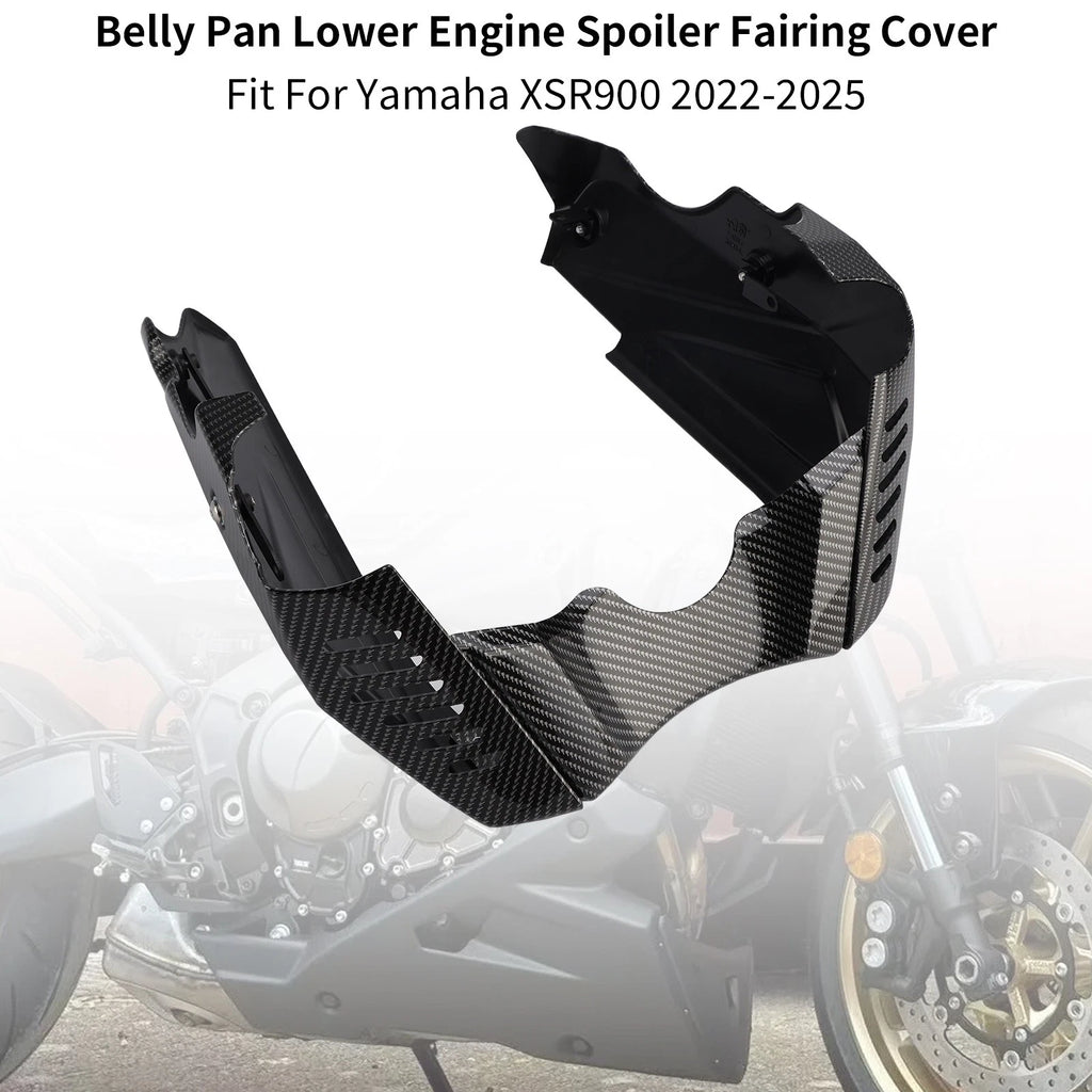 Belly Pan Lower Engine Spoiler Cover for Yamaha XSR900 (2022–2025) Carbon