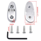 Mirror Block Off Base Plates for Suzuki GSX-R 600 750 1000 (2001–2004) Chrome