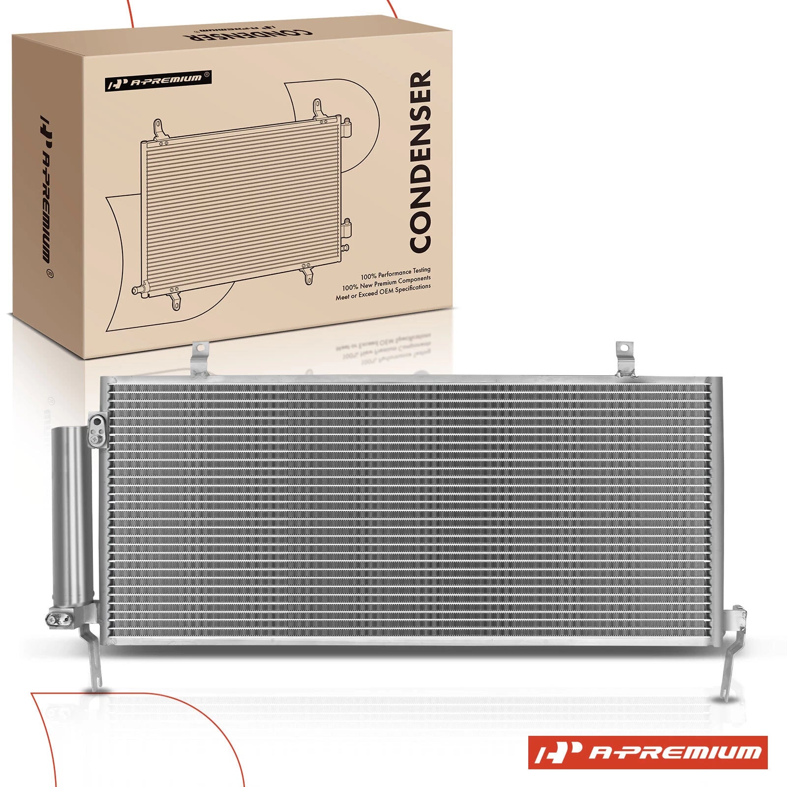 A/C Condenser with Receiver Drier & Bracket for Mitsubishi Eclipse (2006–2012)