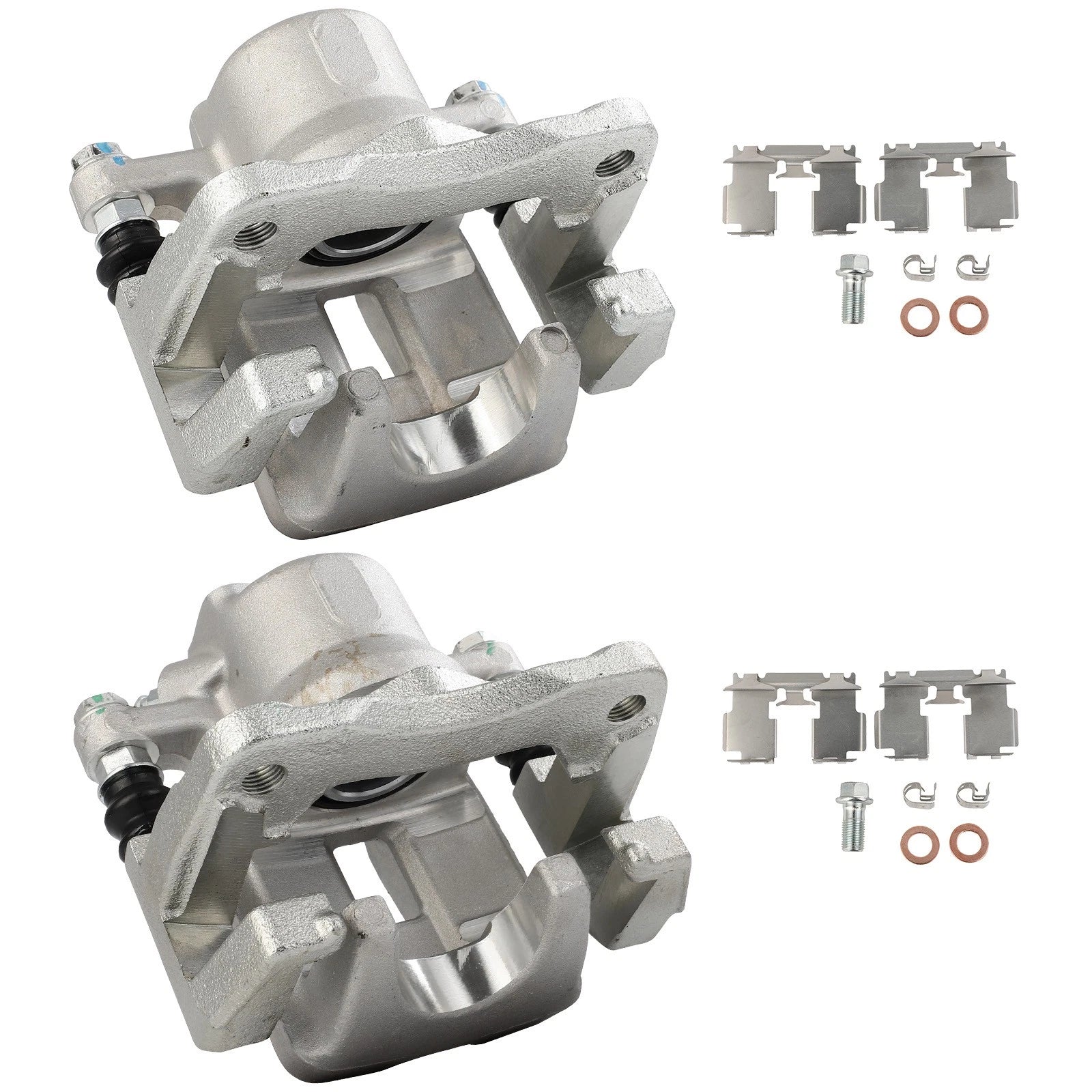 Set of 2 Rear Brake Calipers with Bracket for Toyota RAV4 (2012–2018)