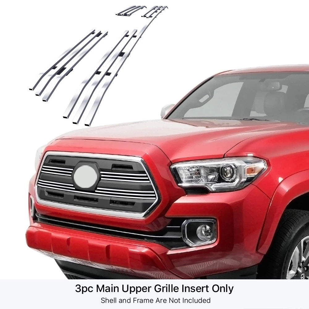 Stainless Chrome Billet Grille Insert for Toyota Tacoma (2016-2019)