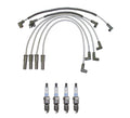 Denso 8mm Wire Set & 4 Platinum TT Spark Plugs Kit for Ford Mercury 2.3L L4